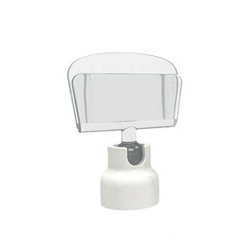 5_Ценникодержатель на магнитном держателе MAG-CLIP, ножка 0 мм, Прозрачный