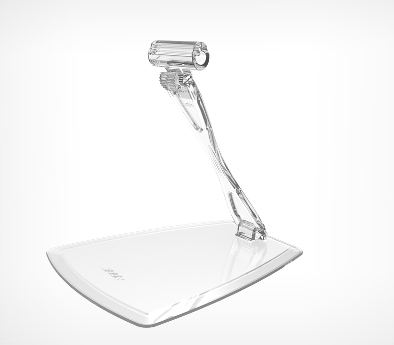 01_Комплект ДЕЛИ настольный с изменяемым углом наклона DELI-UNBO-SET90, Прозрачный