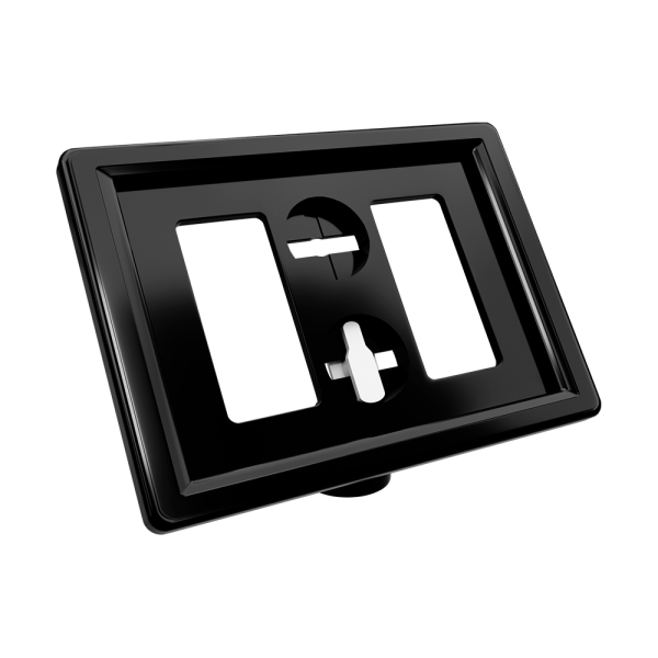 sk_Рамка ТЕХНО А8 черная, черный держатель TECHNO MAG-BASE-VL