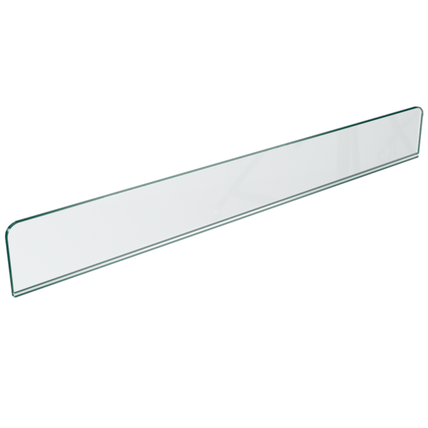 sk_Передний ограничитель пластиковый 500мм, h60мм, толщина пластика 4мм FR-RISER60, Прозрачный