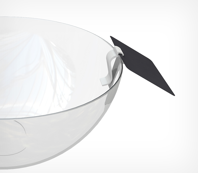 03_Держатель-зажим пластиковый MIDICLIP, Черный