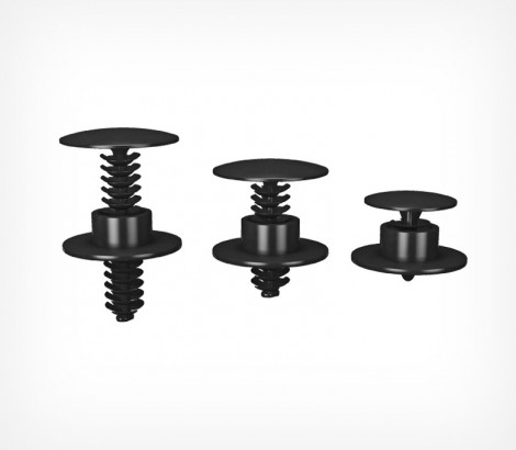 02_Универсальная заклепка QUICK-SNAP с плоским замком, Черный