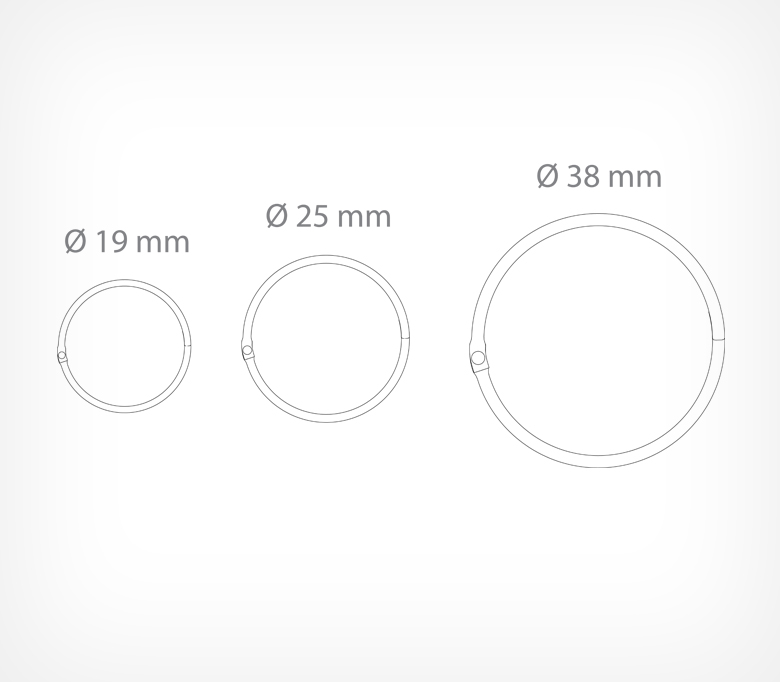 06_Кольцо металлическое защелкивающееся M-RING 25мм, Серебристый