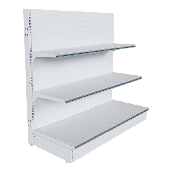 stpos_НАБОР стеллаж 25 70 ГЛУХОЙ пристенный 1200х1250х500 3 полки, ценникодержатели