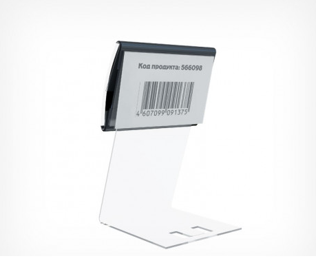 02_Карман для тыльной стороны кассет цен универсальный малый PC BACK-POCKET, 70х46мм, Прозрачный