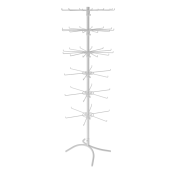 НАБОР Стойка вращающ. 6ярусов (3яруса по 6штырей/3яруса по 12штырей),опора Х-образная,RAL9016,Белый