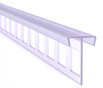 01_Шина со сквозными отверстиями к подвесному профилю, прозрачная, длина 2000 мм