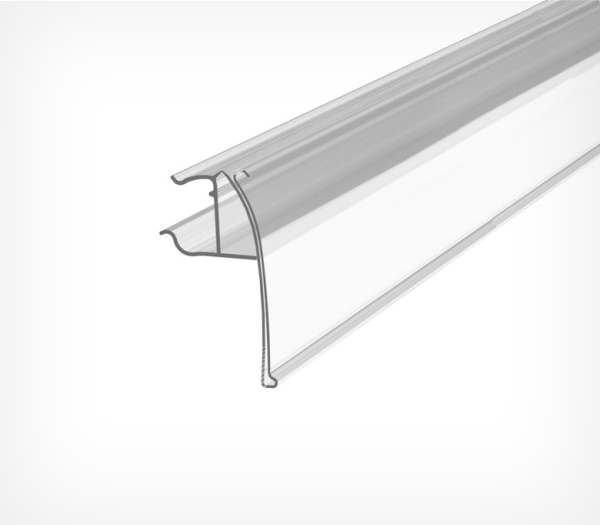 01_Ценникодержатель на полки из металлических прутьев FRW39 длина 80мм