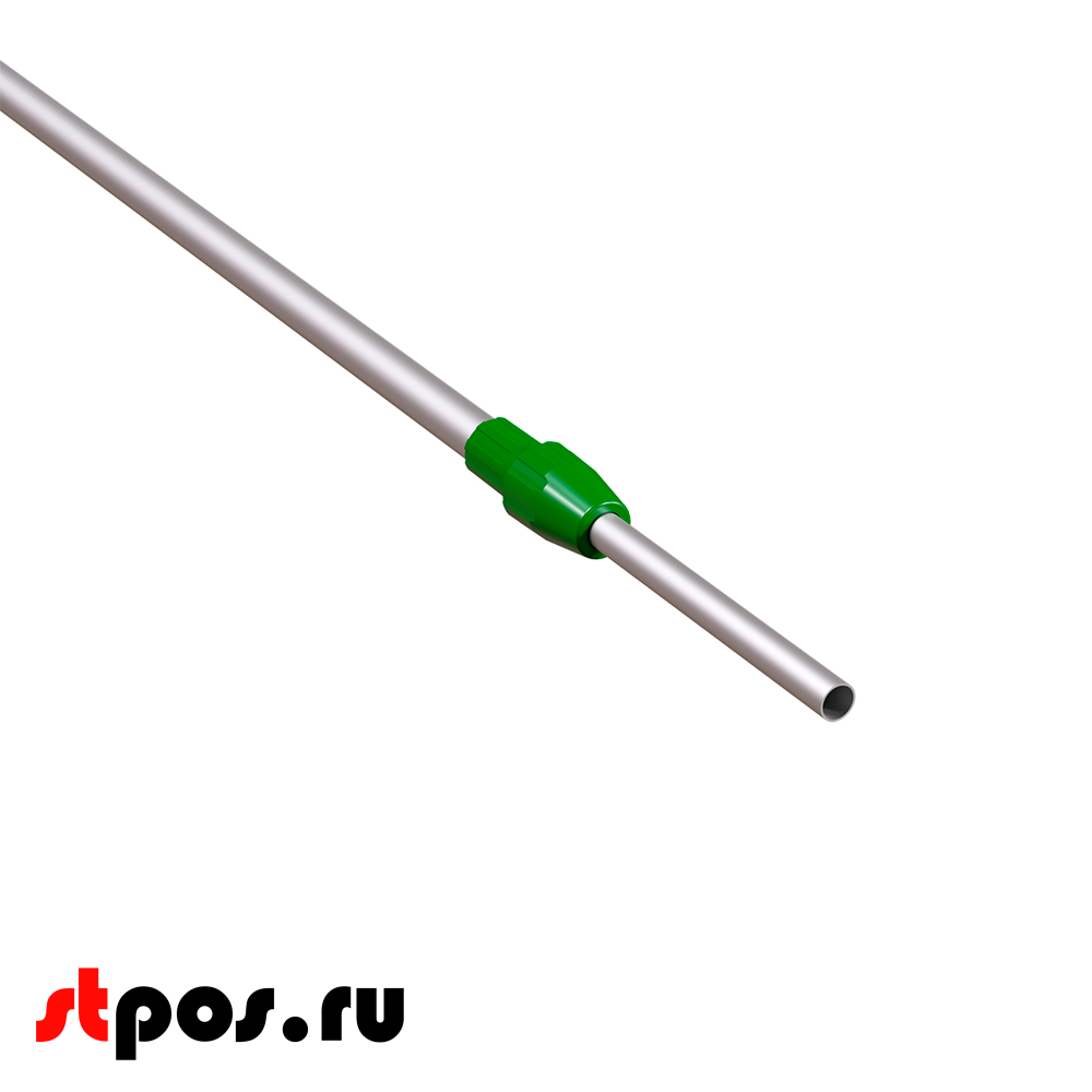00_Трубка алюминиевая телескопическая TEL-LOCK-ALUTUBE 1100-1400 мм, цвет серый, переходник зеленый