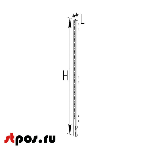 Адаптер 1200 мм стеллажа островного квадратного RAL 9016 гл.jpg