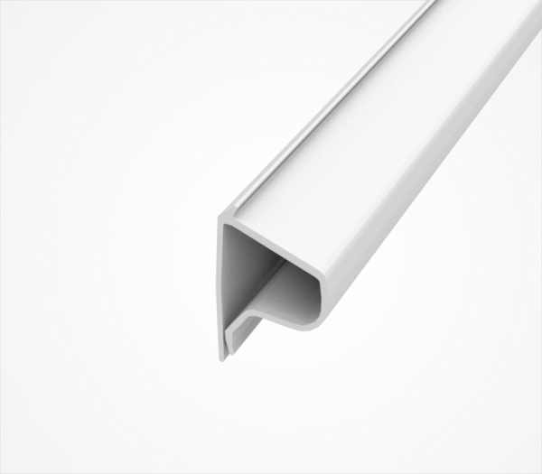 01_Профиль задний на корзины из металлических прутьев KOL-BACK, 1000мм, Белый