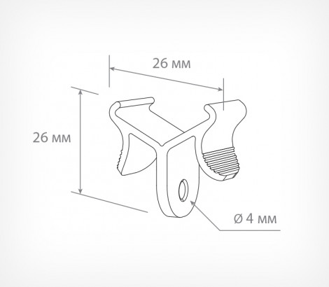 04_Схема потолочного зажима для подвешивания CEILING CLAMP