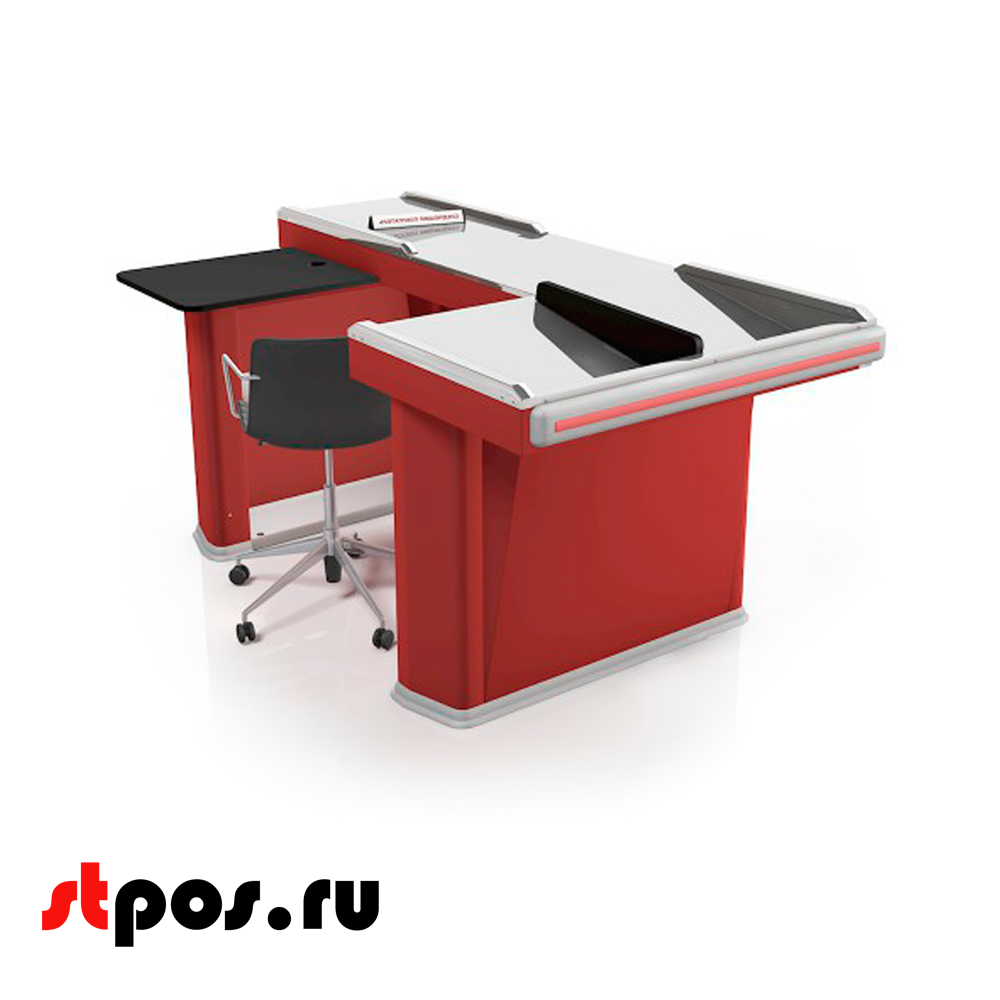 00_Кассовый бокс Stream-XL-200 v3.0 (шлиф.нерж., вырезы ДЯ FT, широкий накопит),RAL3000,Красный,Левый 00_Кассовый бокс Stream-XL-200 v3.0 (шлиф.нерж., вырезы ДЯ FT, широкий накопит),RAL3000,Красный,Левый