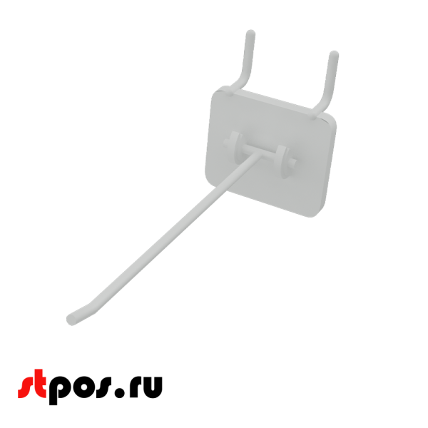 00_Крючки для крепления в перфорацию 1-2 мм HOOK-MP (одинарный), 150 мм, Белый