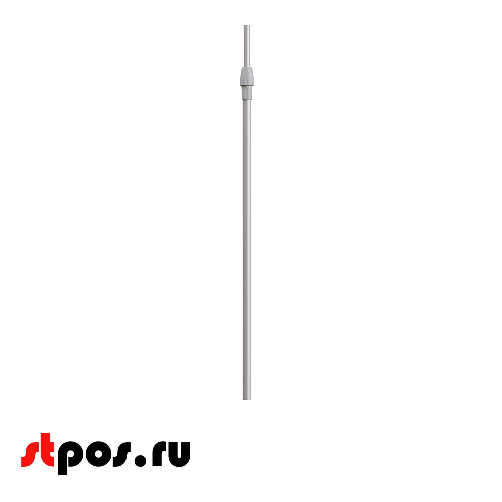 04_Трубка алюминиевая телескопическая TEL-LOCK-ALUTUBE 600-900 мм, трубка серая, переходник серый