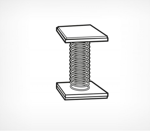 04_Держатель вобблера квадратный самоклеящийся  на пружинке MB-SPRING