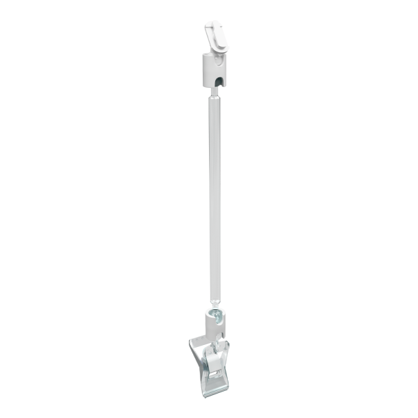 sk_Держатель рамки универсальный TECHNO CLIP SMALL-VL, ножка 100мм, Прозрачный