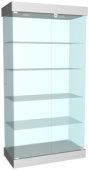 Витрина стеклянная ВСПФ-4П (900х450х2100 мм), Серый