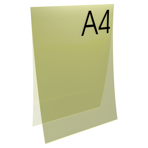 sk_Карман-протектор A4 пластиковый антибликовый PP, Желтый