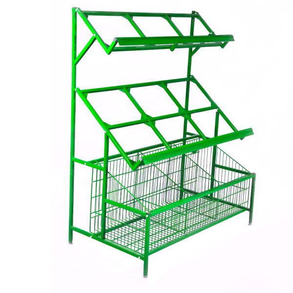 sk_Стеллаж овощной (1600х700х1550), RAL6018 Салатовый, спец.цвет