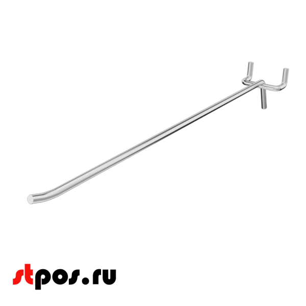 02_Крючок для перфорации одинарный 500мм, цинк-хром, d6, шаг 45, УСИЛЕННЫЙ