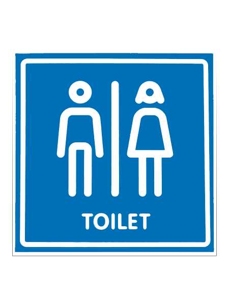 sk_Наклейка Туалет 200х200мм