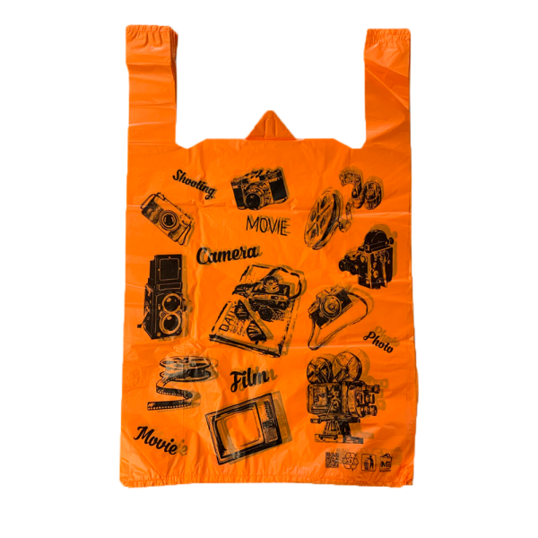 sk_НАБОР Пакет МАЙКА 42х64см, Электрон (50 шт-упак) ОРАНЖЕВЫЙ, КОДАК - 5 упаковок