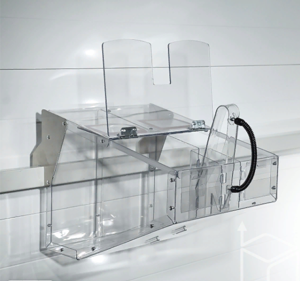 04_Навесной контейнер с крышкой для сыпучих продуктов, два отделения 2х10л, AirBox S2 20л