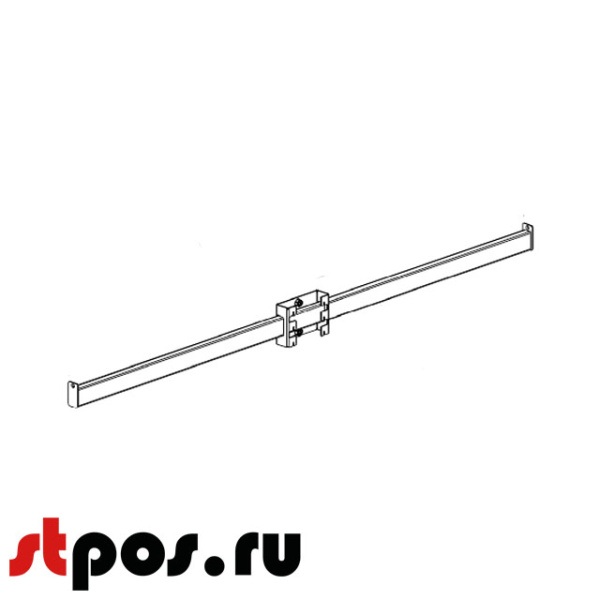 Вешало торцевое 30х15, 1000 мм (стойка 70х30 мм) набор.jpg