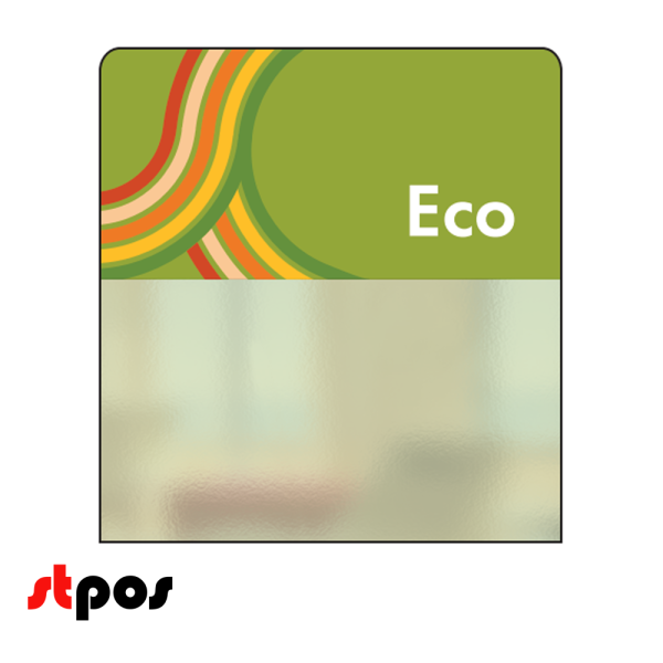 00_Шелфстоппер STPOS sport из ПЭТ 0,3мм в ценникодержатель, 70х75 мм eco, зеленый тон