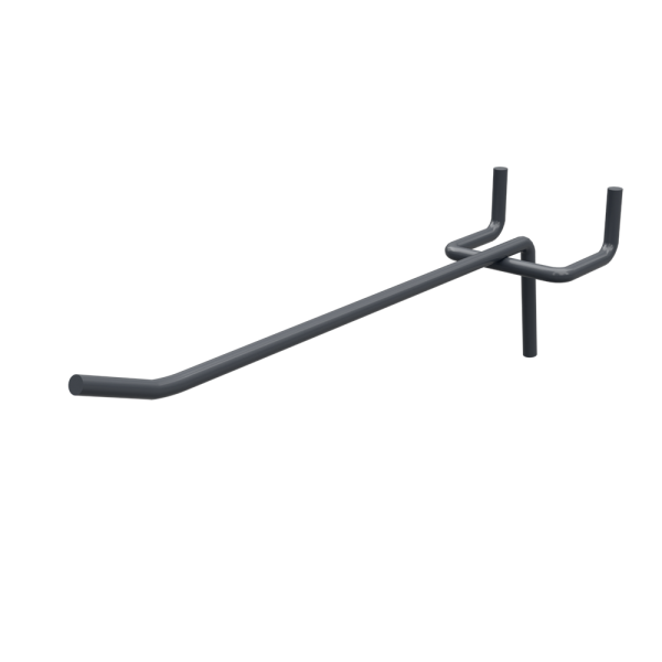 sk_Крючок для перфорации одинарный 200мм, d5мм, шаг 45, RAL7024 Серый