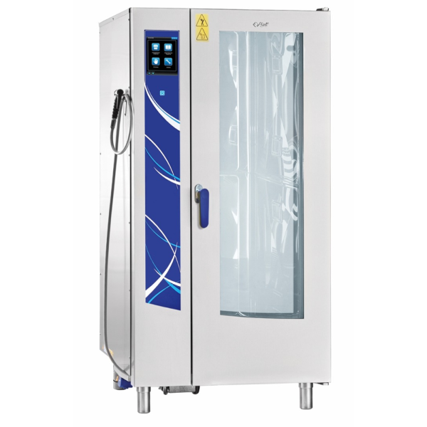 stpos_Пароконвектомат ПКА 20-1/1ПП2, 890x807,5(890)x1780 мм, бойлерный, с тележкой-шпилькой ТП 20-1/1