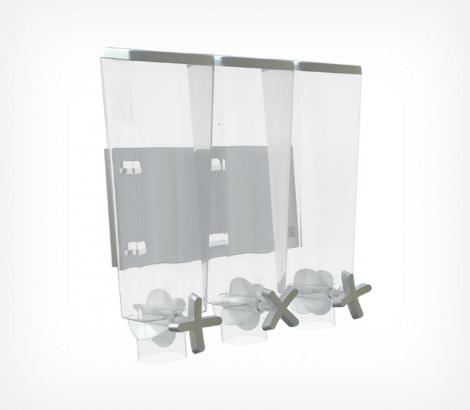 02_Настенная подставка под гравитационные контейнеры DIAMOND WALL TRIO 02_Настенная подставка под гравитационные контейнеры DIAMOND WALL TRIO