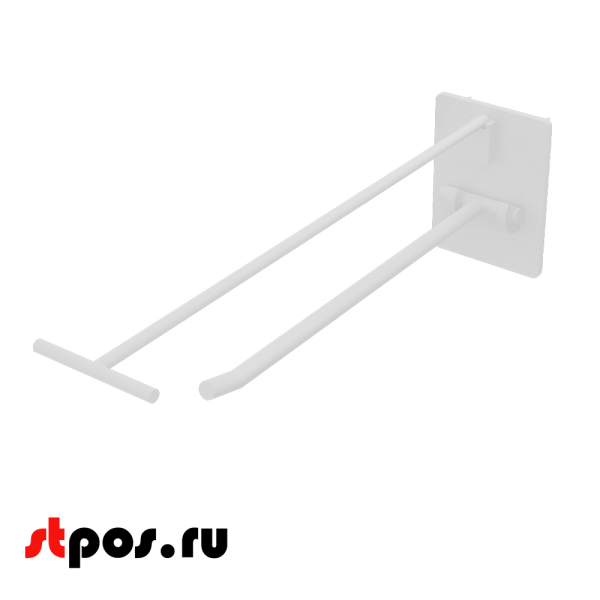 00_Крючки для крепления в картон с держателем ценника винтом и гайкой (одинарн) HOOK-SCR,200 мм, 0,8кг