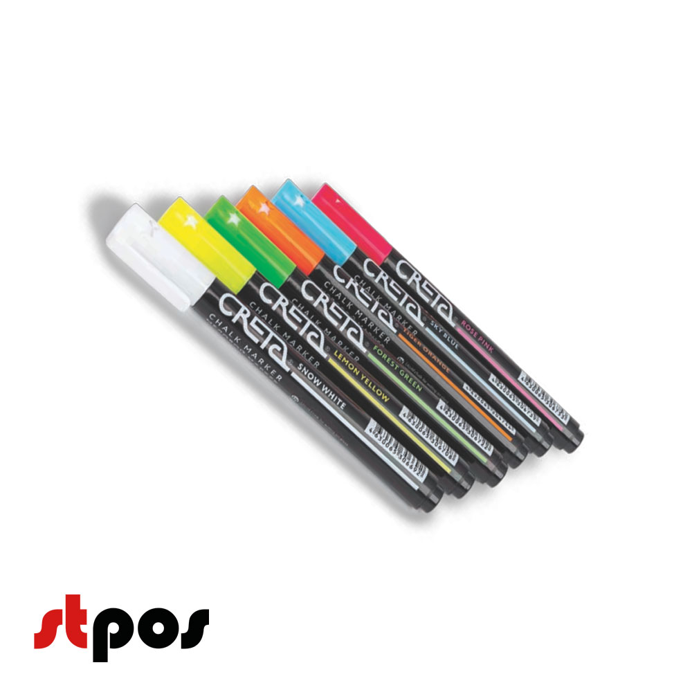 00_Набор цветных меловых маркеров CRETA COLOUR MIX 1 (6 цветов)