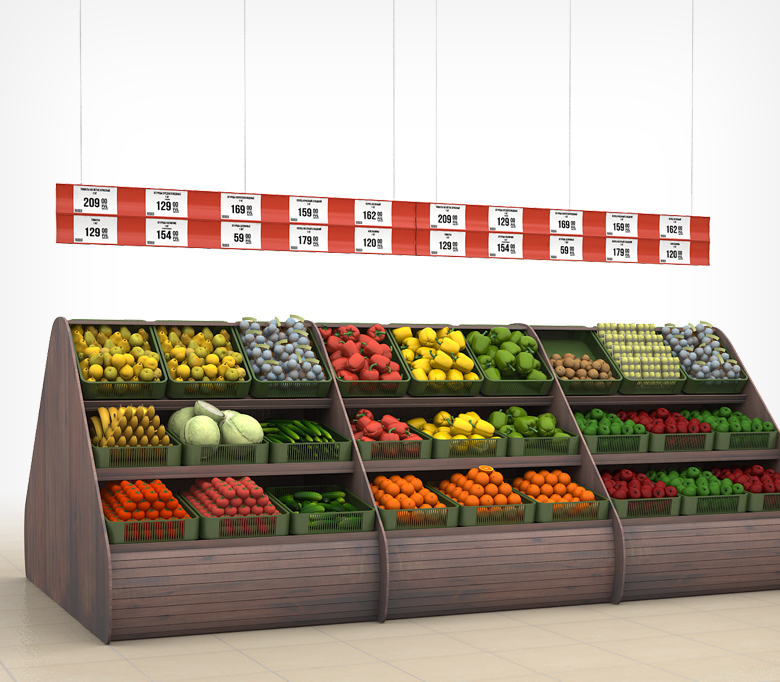 03_Прайсборд пластиковый для размещения ценников и постеров А4, А5 PRIC