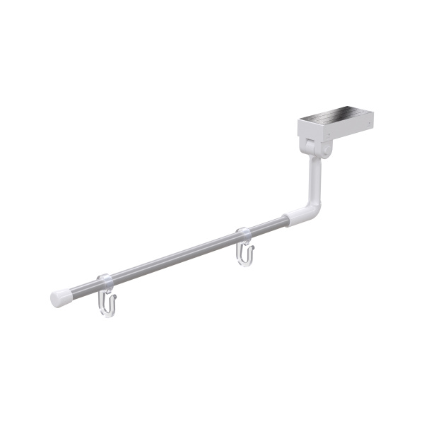 sk_Магнитный держатель вывески на крючках с изогнутой пластиковой трубкой MAG-SW-TUBE-PL, длина 250мм