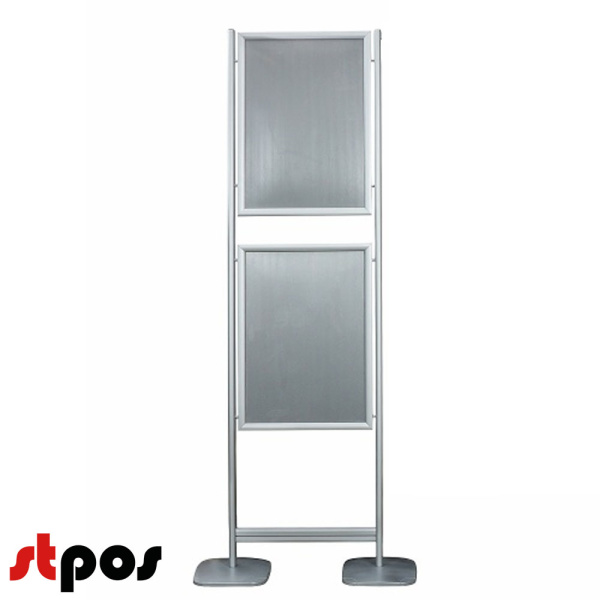 00_Стойка  двухсторонняя, h-1,8м, с двумя вертикальными рамками, угол 45°