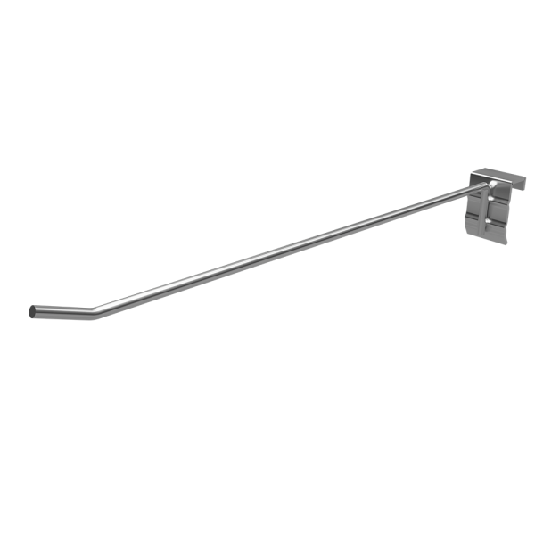 sk_Крючок для штанги 30х15 (профиль) одинарный 200мм, покрытие хром, d4,8