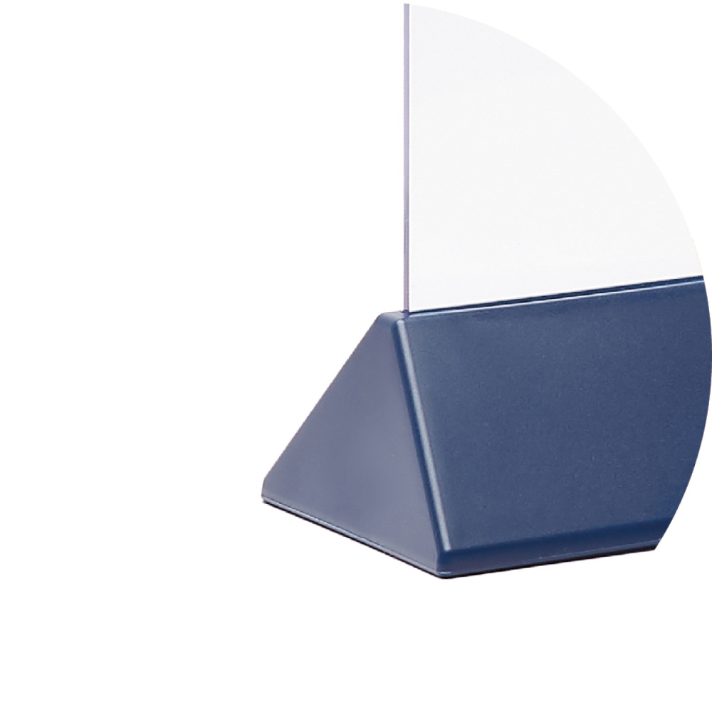 02_Тейбл-тент пластик, вертик трапецевидное синее основание