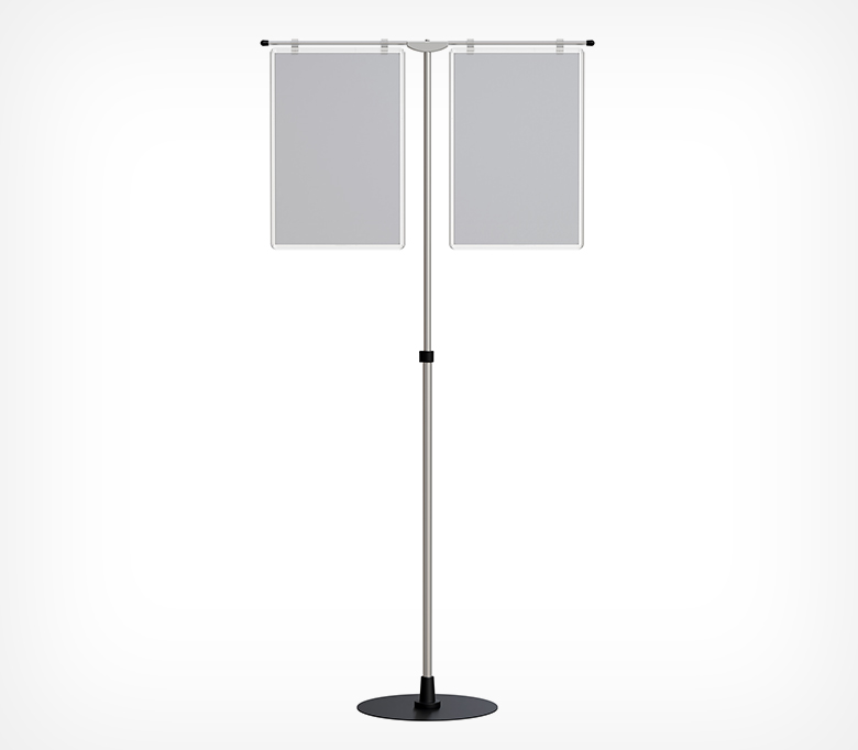 02_Стойка телескопич. рекламн. с двойным держат. INFOSTAND-XL Duo с рамкой А3 02_Стойка телескопич. рекламн. с двойным держат. INFOSTAND-XL Duo с рамкой А3