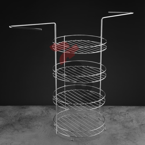 00_Решетка для тандыра №3 (230х480 мм) 4 яруса с дополнительными бортами