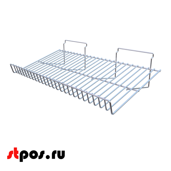 00_Полка для экономпанели наклонная 18212S 600х50х300мм, хром