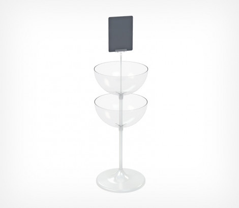 03_Дисплей UNIBOWL-TOWER-24, 24 л и 24 л, Белый