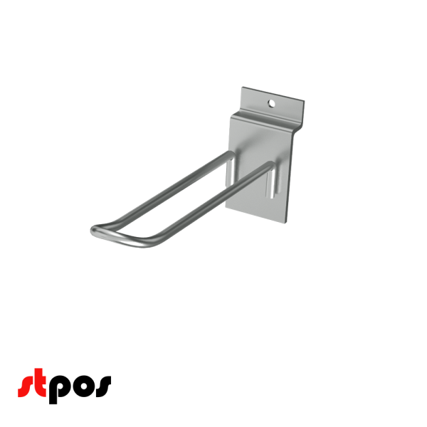 00_Крючок для экономпанели двойной 100мм, d4, цинк-хром
