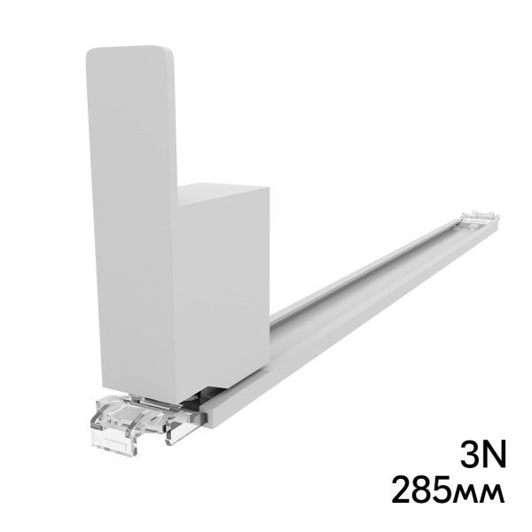 sk_Пружинный толкатель 15х68мм FORTA SLIMA-0 3N, 3 ньютона, без ограничителя, 285мм, серый