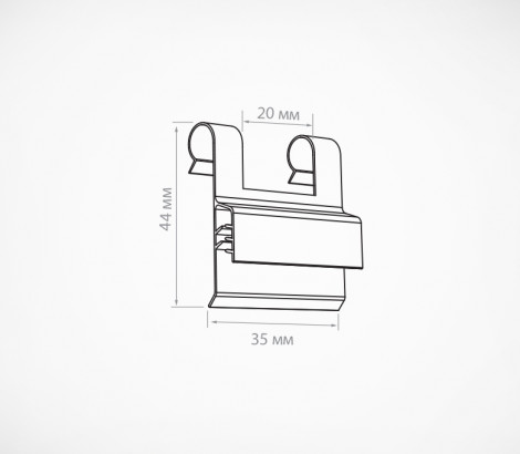 03_Схема_Клипса для крепления вывесок на проволочных корзинах SGDW