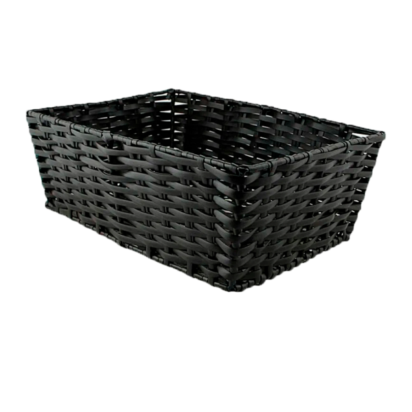 sk_Корзина плетеная прямая 400х280х140 мм, Полиротанг, цвет Венге