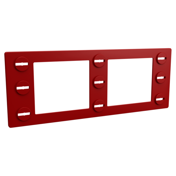 sk_Рамка пластиковая серии ТЕХНО МИНИ формата 1/4 А4 TM 1/4 А4, Красный