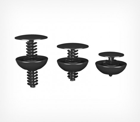 01_Универсальная заклепка QUICK-SNAP с большим замком, Черный